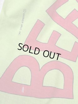 画像5: ROAD RUNNER & WILLE E COYOTE 1970'S "GREEN" TWIN FLAT SHEETS