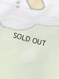 画像7: ROAD RUNNER & WILLE E COYOTE 1970'S "GREEN" TWIN FLAT SHEETS