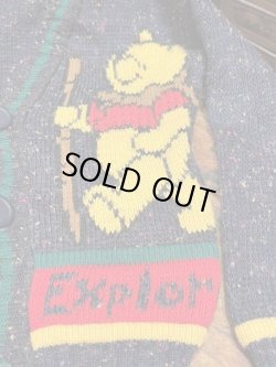 画像4: POOH & TIGGER "MADE IN USA" KIDS VINTAGE KNIT CARDIGAN