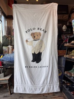 画像1: POLO BEAR "MADE IN USA" 1990'S  BEACH TOWEL