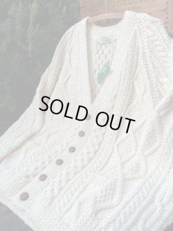 画像7: CRANA HAND KNITS "MADE IN IRELAND" D.STOCK FISHERMAN CARDIGAN