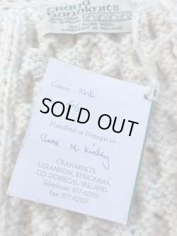 画像5: CRANA HAND KNITS "MADE IN IRELAND" D.STOCK FISHERMAN CARDIGAN