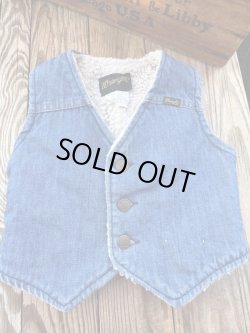 画像1: WRANGLER "MADE IN USA" KIDS VINTAGE DENIM VEST