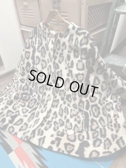 画像13: LEOPARD FAKE FUR VINTAGE PONCHO COAT