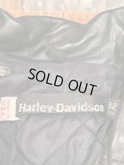 画像6: HARLEY DAVIDSON 1980'S  "32"  LETHER RIDERS JACKET