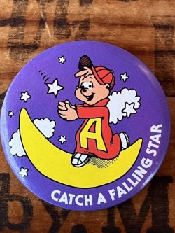 画像1: ALVIN "CATCH A FALLING STAR" 1983'S BUTTON PIN