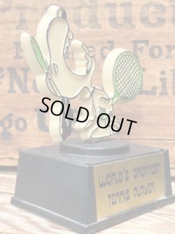 画像2: PEANUTS 1970'S "WORLD'S GREATEST TENNIS PLAYER" TROPHY 