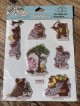 EWOKS 1980'S D.STOCK PUFFY STICKER SET