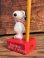 画像15: SNOOPY"EVERYBODY LOVES A WINNER" VINTAGE CERAMIC PEN HOLDER FIGURE