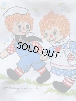 画像6: RAGGEDY ANN & ANDY VINTAGE TWIN FLAT SHEETS