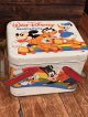 DISNEY "SKATING PARTY" 1970'S METAL CAN BAG