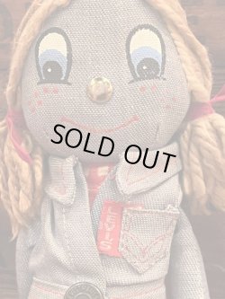画像5: LEVI'S "BIG E" 1970'S BROWN HAIR ”10" DENIM RAG DOLL 