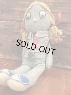 画像3: LEVI'S "BIG E" 1970'S BROWN HAIR ”10" DENIM RAG DOLL 