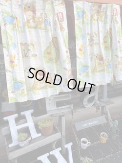 画像1: WINNIE THE POOH VINTAGE WINDOW CURTAIN SET