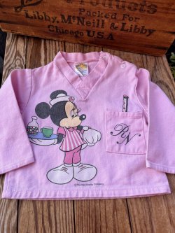 画像1: MINNIE MOUSE "MADE IN HONG KONG" KIDS VINTAGE SHIRTS 