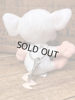 画像3: PINKY AND THE BRAIN "BRAIN" 1990'S  KEYCHAIN PLUSH DOLL
