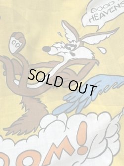 画像16: ROAD RUNNER & WILLE E COYOTE 1970'S KING FLAT SHEETS