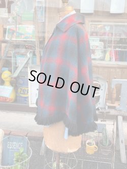 画像3: WOOL VINTAGE PONCHO COAT