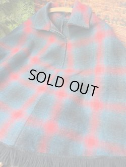 画像9: WOOL VINTAGE PONCHO COAT