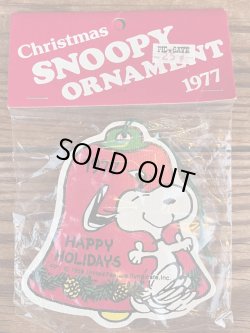 画像1: PEANUTS "HAPPY HOLIDAYS🎄BELL" 1977'S CHRISTMAS ORNAMENT 