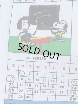 画像19: PEANUTS 1986'S WALL HANGING CALENDER FABRIC