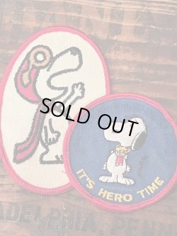 画像3: PEANUTS "IT'S HERO TIME" 1970'S PATCH