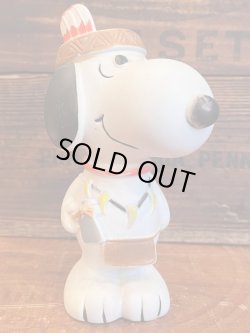 画像1: SNOOPY 1980'S DANARA NATIVE AMERICAN FIGURE