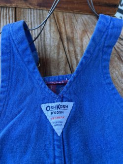 画像7: OSHKOSH "MADE IN USA" KIDS VINTAGE FLANNEL LINING OVERALL 
