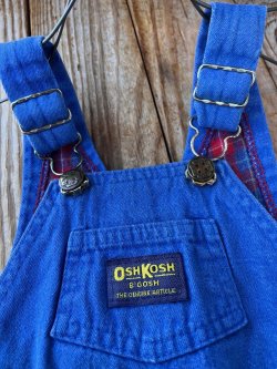 画像3: OSHKOSH "MADE IN USA" KIDS VINTAGE FLANNEL LINING OVERALL 