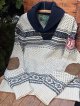 RALPH LAUREN "RUGBY" USED NORDIC SHAWL COLLAR SWEATER