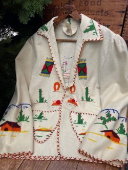 画像1: MEXICAN 1950'S SOUVENIR JACKET