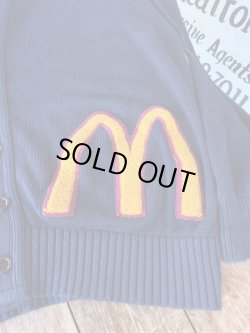 画像6: McDONALD'S 1980'S  LETTERED🍔 CARDIGAN