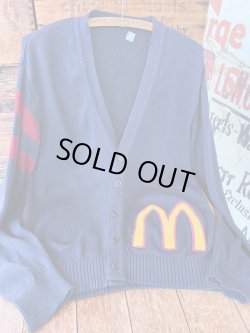 画像8: McDONALD'S 1980'S  LETTERED🍔 CARDIGAN