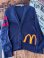 画像1: McDONALD'S 1980'S  LETTERED🍔 CARDIGAN (1)