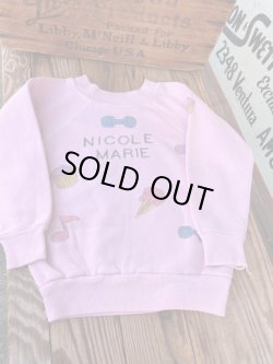 画像6: MISS PIGGY " HAND PAINTED" KIDS VINTAGE SWEAT SHIRTS