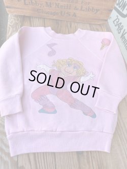 画像2: MISS PIGGY " HAND PAINTED" KIDS VINTAGE SWEAT SHIRTS