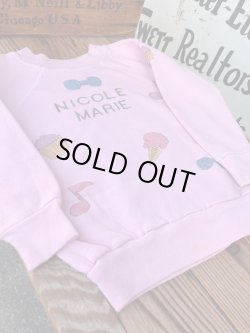 画像7: MISS PIGGY " HAND PAINTED" KIDS VINTAGE SWEAT SHIRTS