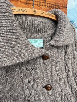 画像6: DONEGAL WOOLEN PRODUCTS "MADE IN IRELAND" USED FISHERMAN CARDIGAN