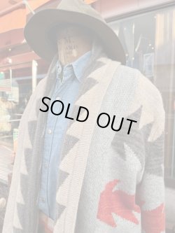 画像4: RALPH LAUREN "LAUREN" 1990'S NATIVE AMERICAN PATTERN KNIT CARDIGAN