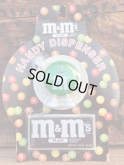 画像1: M&M'S 1991'S "GREEN🍫" D.STOCK CANDY DISPENSER TOY 