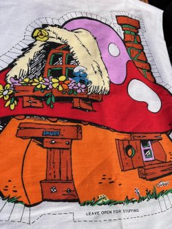 画像3: SMURF & SMURFETTE🍄HOUSE 1980'S D.STOCK PILLOW DOLL KIT FABRIC