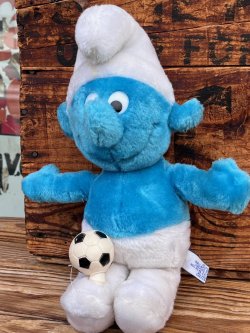 画像1: SMURF "ボールは友達⚽️" 1980'S  PLUSH DOLL