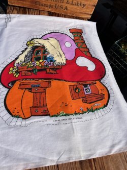 画像2: SMURF & SMURFETTE🍄HOUSE 1980'S D.STOCK PILLOW DOLL KIT FABRIC