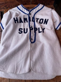 画像1: HAMILTON SUPPLY 1950'S  BASEBALL SHIRTS