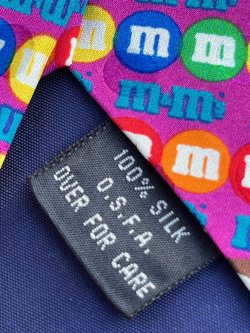 画像11: M&M'S "PLANET MARS" VINTAGE D.STOCK SILK TIE 