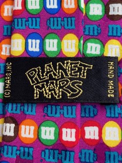 画像10: M&M'S "PLANET MARS" VINTAGE D.STOCK SILK TIE 