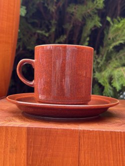 画像2: ARABIA "KROUVI" 1970'S〜 CUP & SAUCER SET #1