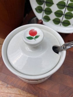 画像6: GUSTAVSBERG "DELIKATESS" 1950~60'S SUGAR POT 