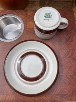 画像5: ARABIA "PIRTTI" 1960'S〜 CUP & SAUCER SET #2