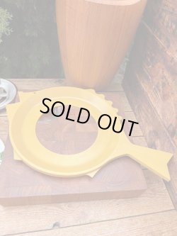 画像1: FISH DISH "MUSTARD" 1960'S SERVING TRAY